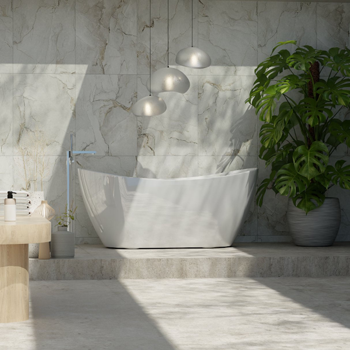 Banheira De Imersão Em Gel Coat 170cm Lisboa Branco