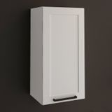 Armário Aéreo 40cm Em Mdf Com 1 Porta Almofada Branco