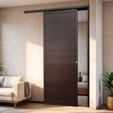 Porta De Correr Suspensa 210x90cm Lambril Dir L.25 Brimak Corten