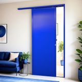 Porta De Correr Suspensa 210x80cm Lambril Esq L.25 Brimak Azul
