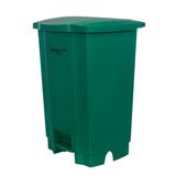Lixeira 50l Verde Com Pedal E Tampa Articulada Perfect