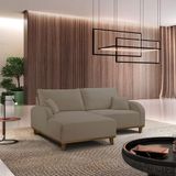 Sofá Albano Veludo 185 Chaise Lado Esquerdo Meu Sofá Online B002 Veludo Capuccino