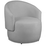 Poltrona Decorativa Heitor Sala Escritório E Recepção Suede Prata Eli Móveis E Decoração