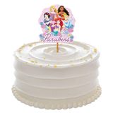 Topo De Bolo Princesas Disney Parabéns