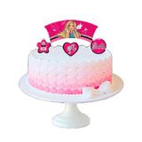 Topper Para Bolo Barbie - 4 Unidades