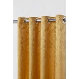 Cortina Jacquard 2,80x2,30 Para Varão Simples Dourado
