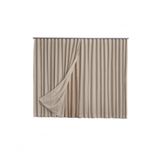 Cortina Microfibra Com Linho 2,80x2,50 Para Trilho Duplo Cinza