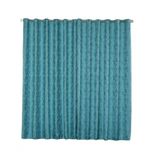 Cortina Jacquard 5,00x2,50 Para Varão Simples Azul Marinho