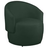 Poltrona Decorativa Heitor Sala Escritório E Recepção Suede Preto Eli Móveis E Decoração