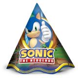 Chapéu De Aniversário Sonic - 8 Unidades