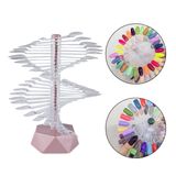 Expositor Esmaltes 60 Unhas Transparentes Mostruário Espiral