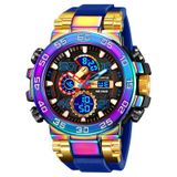 Relógio Masculino Esportivo Stryve 8030 Anadigi Led