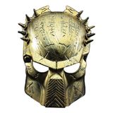 Máscara De Halloween Predador Para Fantasias Cor Dourado