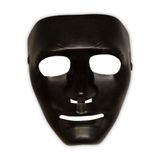 Máscara Sem Face Para Fantasias - 1 Unidade Cor Preto