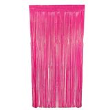 Cortina Fitas Metalizadas Pink Neon - 1x2 Metros