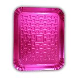 Bandeja Retangular De Papelão Revestido N-5 38cm X 31cm Cor Rosa