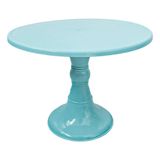 Boleira Suporte Para Bolo Colonial Média 32cm Cor Azul Claro