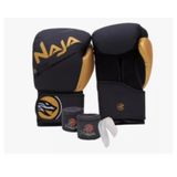 Kit Boxe Muay Thai Naja Black Line + Luva + Bandagem +