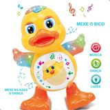 Pato Patinho Dançante Musical Dança, Anda, Mexe, Com Luz