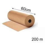 Papel Pardo Semi Kraft Bobina 60cm X 200mts Ecommerce -10kg
