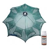 Rede De Pesca Reabitada Automática De 8 Furos, Nylon Verde, 95 Cm