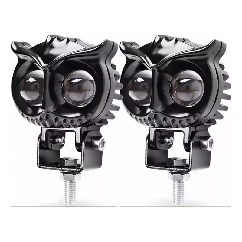 Luz De Trabalho Led 60w De Duas Cores Para Carro E Motocicleta