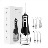 Irrigador Oral Dental Water Flosser 300ml 5 Jet Tips Pink