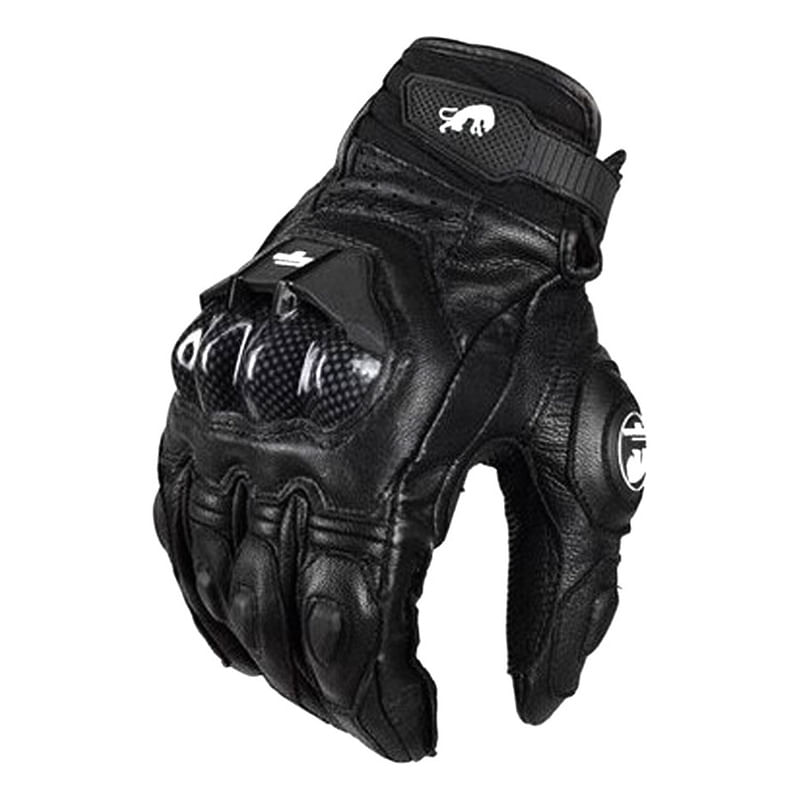 Luvas De Couro De Motociclismo Para Verão E Inverno