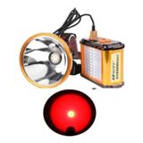 Hunting Spotlight Rabbit 800w Com Luz Vermelha Recarregável