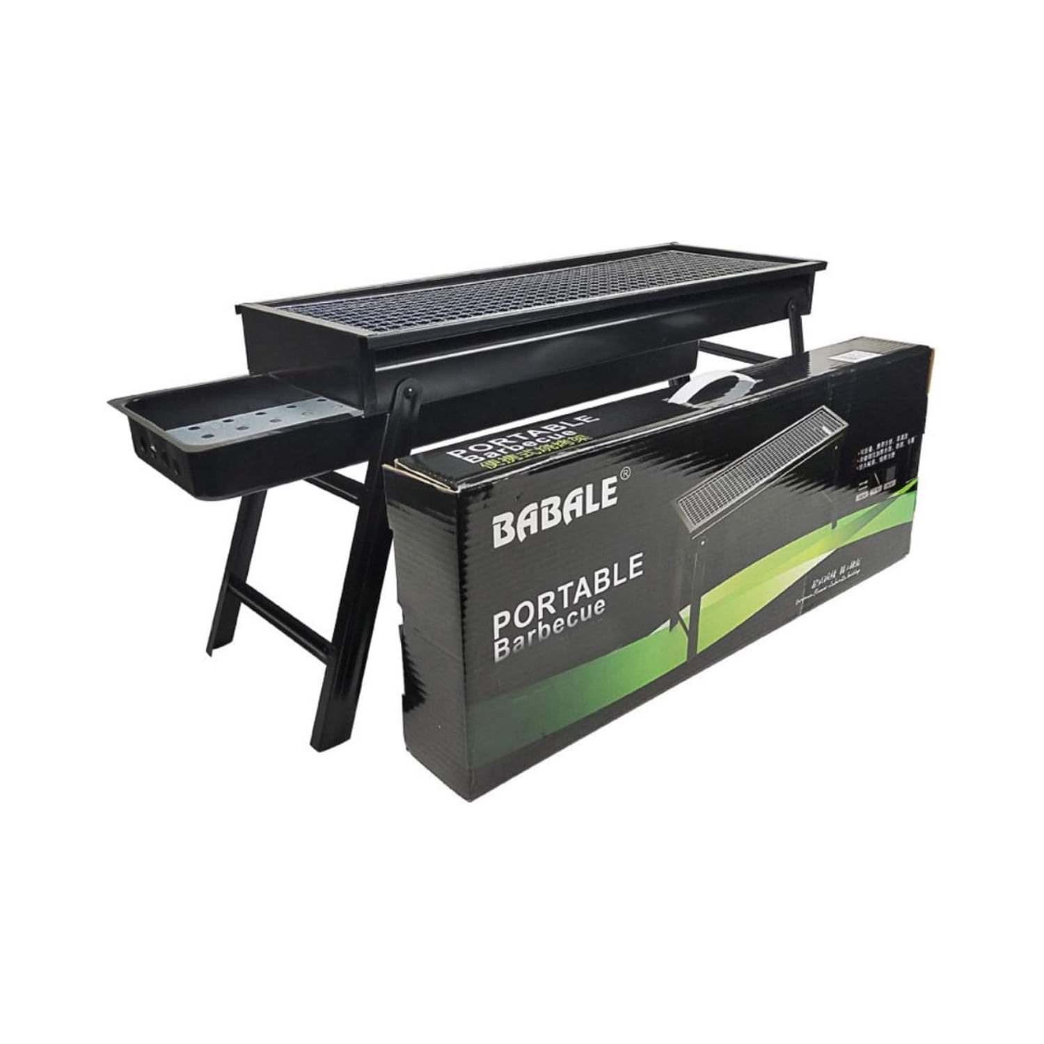 Grelhador A Carvão Portátil De Aço Inoxidável