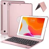Capa De Teclado Ipad 9.7 2017/2018 Air 1/2 Em Alumínio Rosa Dourado