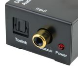 Adaptador Conversor De Áudio Digital Para Analógico - Preto