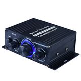 Amplificador De Potência Ak170 Pequeno 12v Colorido Em Alumínio Estéreo