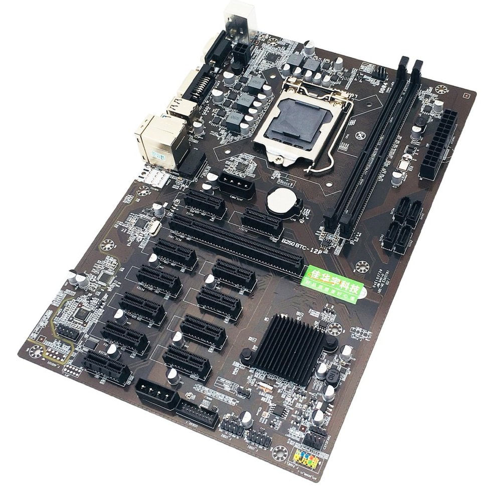 Placa-mãe Do Computador B250btc 12 Slots De Placa Gráfica Ddr4 115