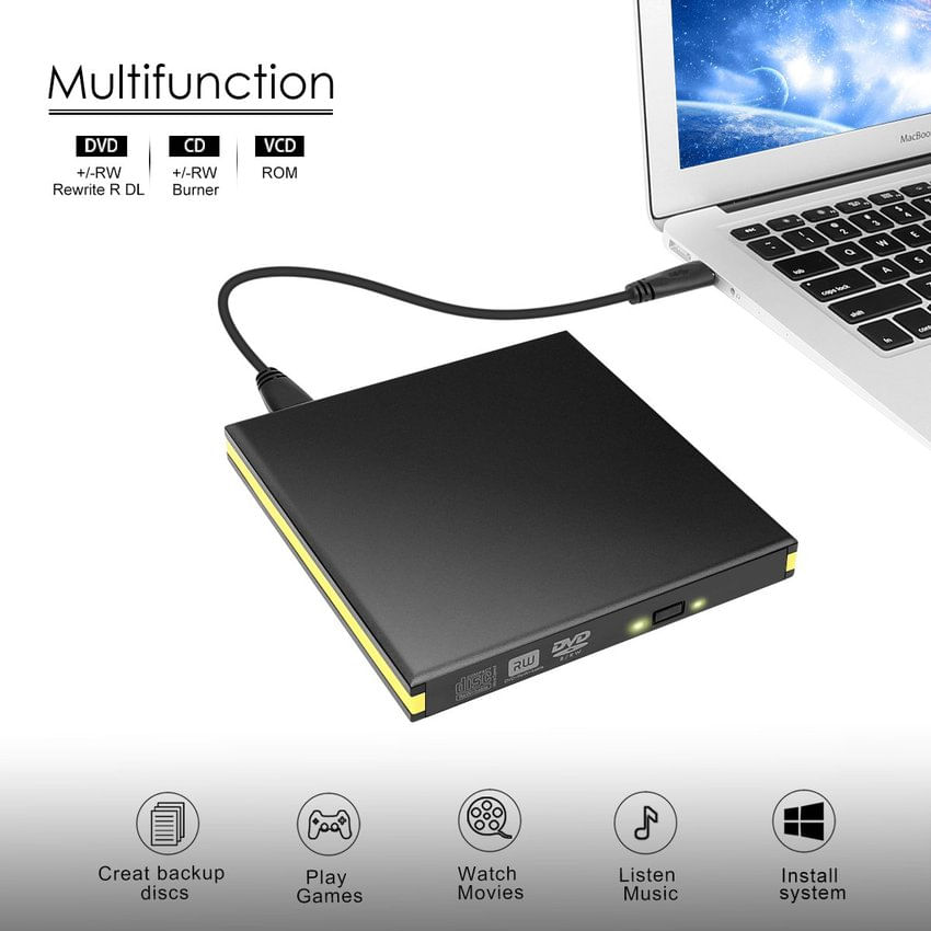 Gravador Externo De Dvd/cd Leitor Usb 3.0