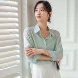 Jaqueta Feminina Premiumun Protection Light Green Cupro Fiber