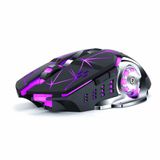 Mouse Sem Fio 2.4g Usb Pc Recoil Recarregável Para Pc