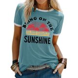 Camiseta Modal De Manga Curta Para Roupas Casuais Femininas