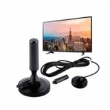 Antena De Tv Digital Hd 3.5dbi Interna Com Cabo De 4,3 M - Preta