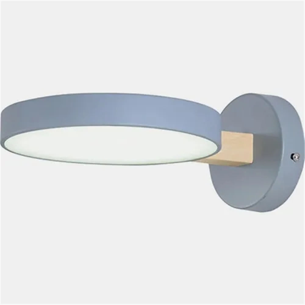 Lâmpada De Parede Led Moderna De 10 W Ajustável Em 3 Níveis De Luz Cinza