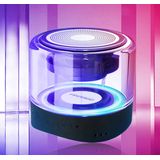 Alto-falante Bluetooth Tws De Absorção Magnética Com Luz Led