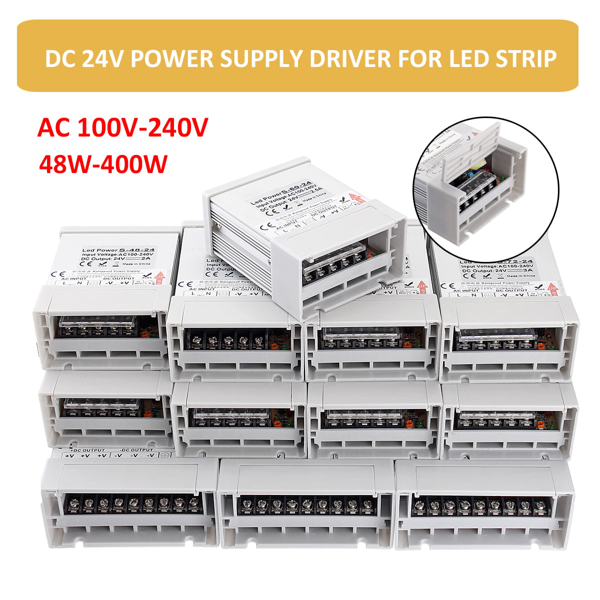 Led De Controle De Energia Dc 24v Regulamentado Universalmente Registrado