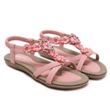 Sandálias Femininas Summer Flower Beach Pink Tamanho 35-43