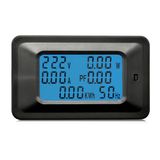 Monitor De Medidor De Tensão De Alimentação Com Painel Digital Lcd 100a Ac