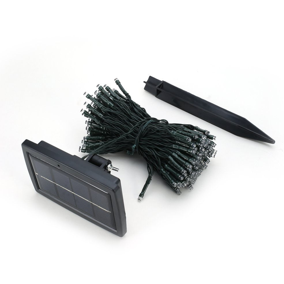 Luz De Natal Solar 200 Led White Color Garden Party