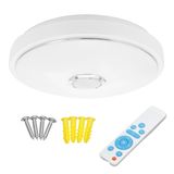 Lâmpada De Teto Flush Mount Led Bluetooth Music Speaker 30w