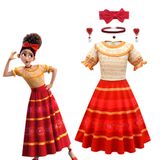 Vestido De Fantasia Dolores Princess Para Meninas Com Mangas Bufantes