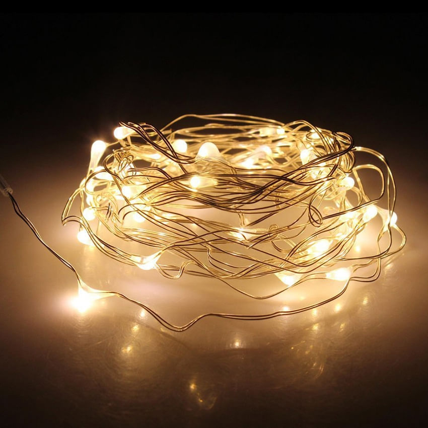 Fairy String Light 50led Alimentado Por Bateria Com 3 Pilhas Aa