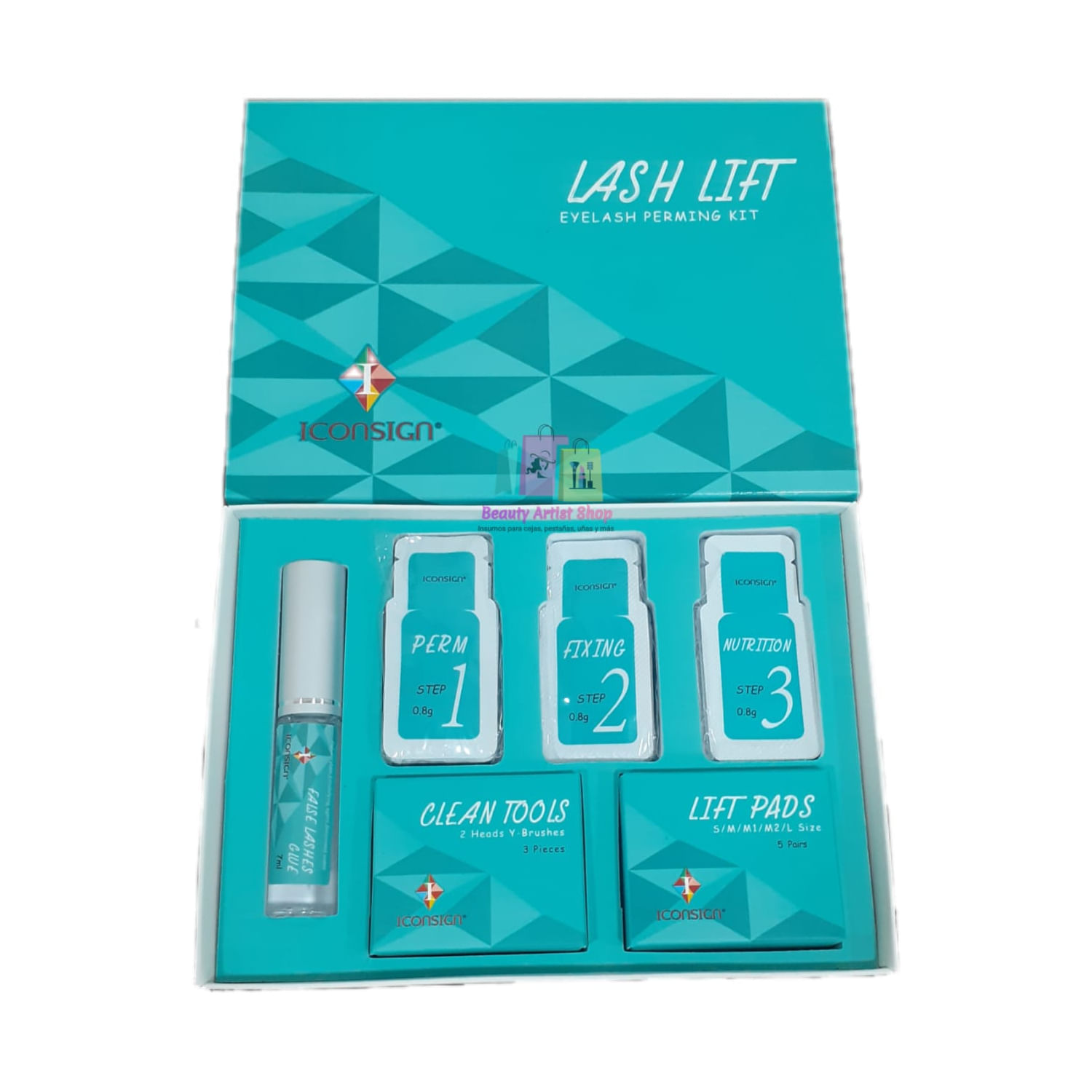 Kit Lash Lift, Versão Iconsign Sachets, Com 5 Pares De Silicone