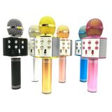 Microfone Sem Fio Ws-858 Metal Portátil Ktv Karaoke Blueto